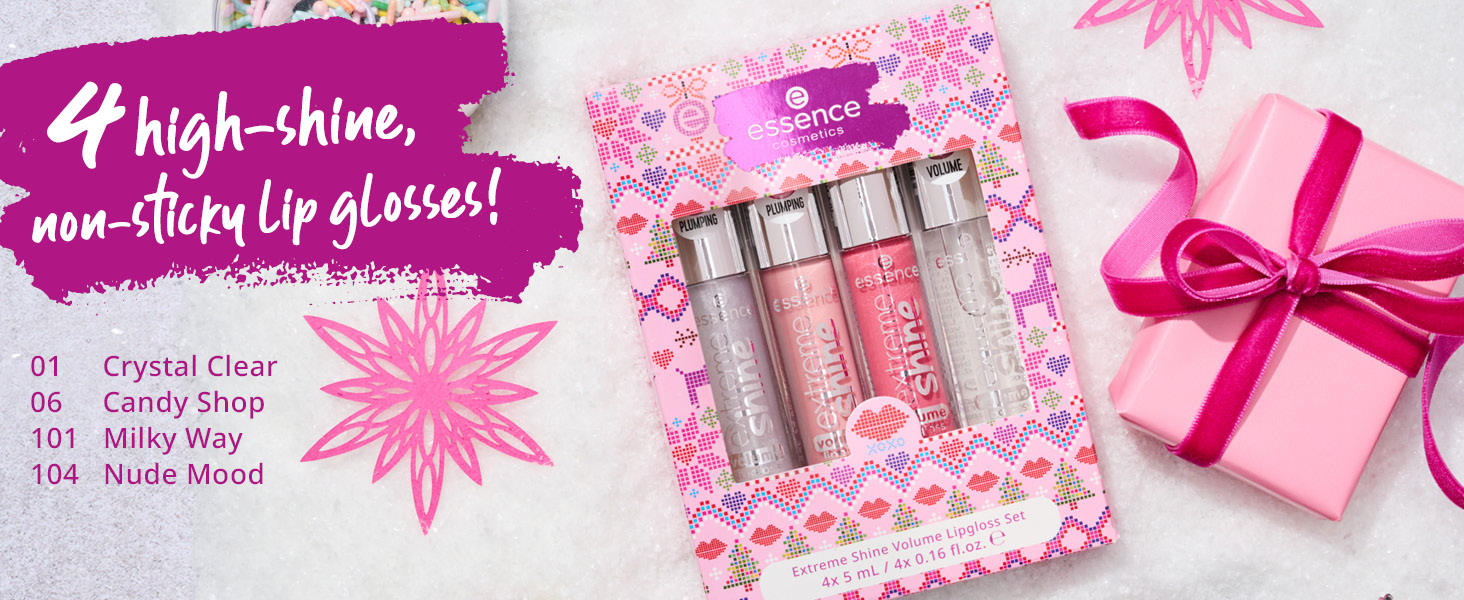 essence Extreme Shine Volume Lipgloss Gift Set 4