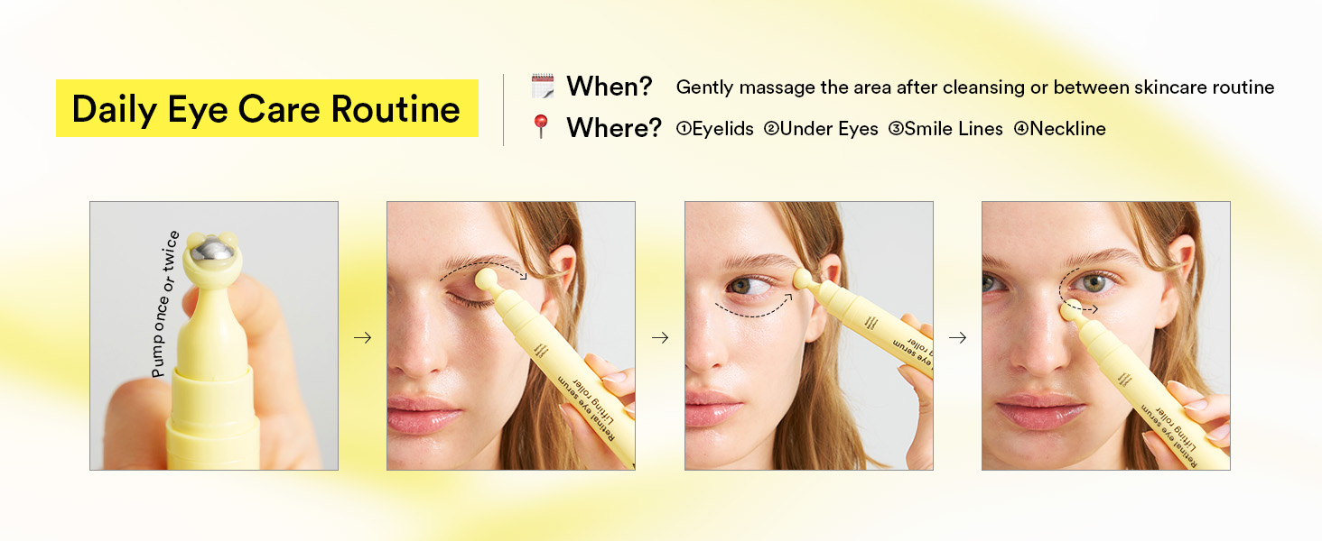 Daily eye care routine