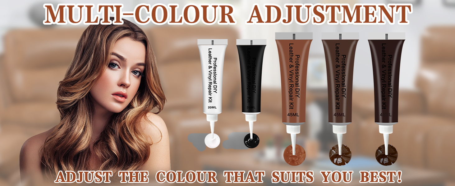 NIUB 10 Colors Leather Repair Kit Sofa and Furniture