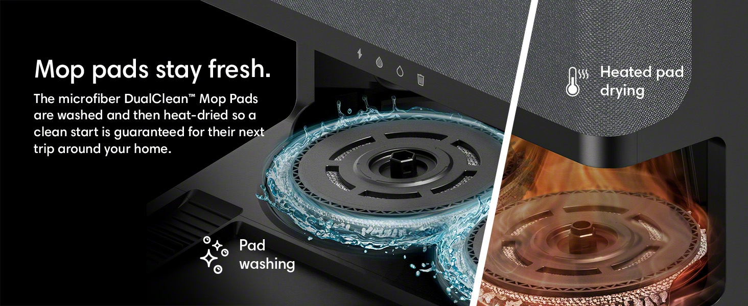 Mopping Pads Heat Dry AutoWash Dock