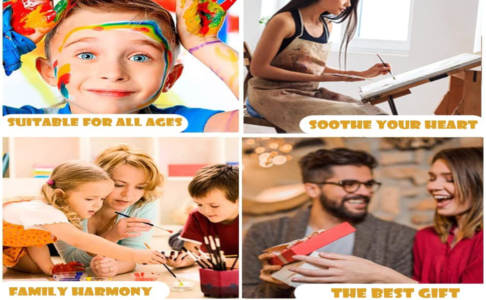 DIY Oil Paint by Number for Adults,Eiffel Tower Paint by Number with