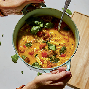 Photo of Baked Feta Pasta Soup