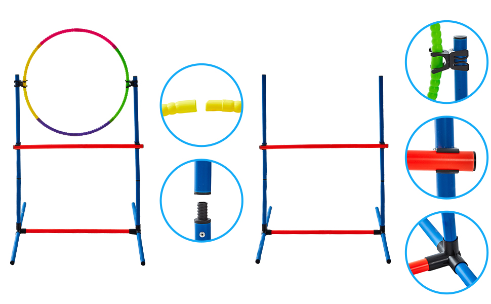 Ganggend Dog Agility Training Equipment, Dog Agility Set with Tunnel, Agility