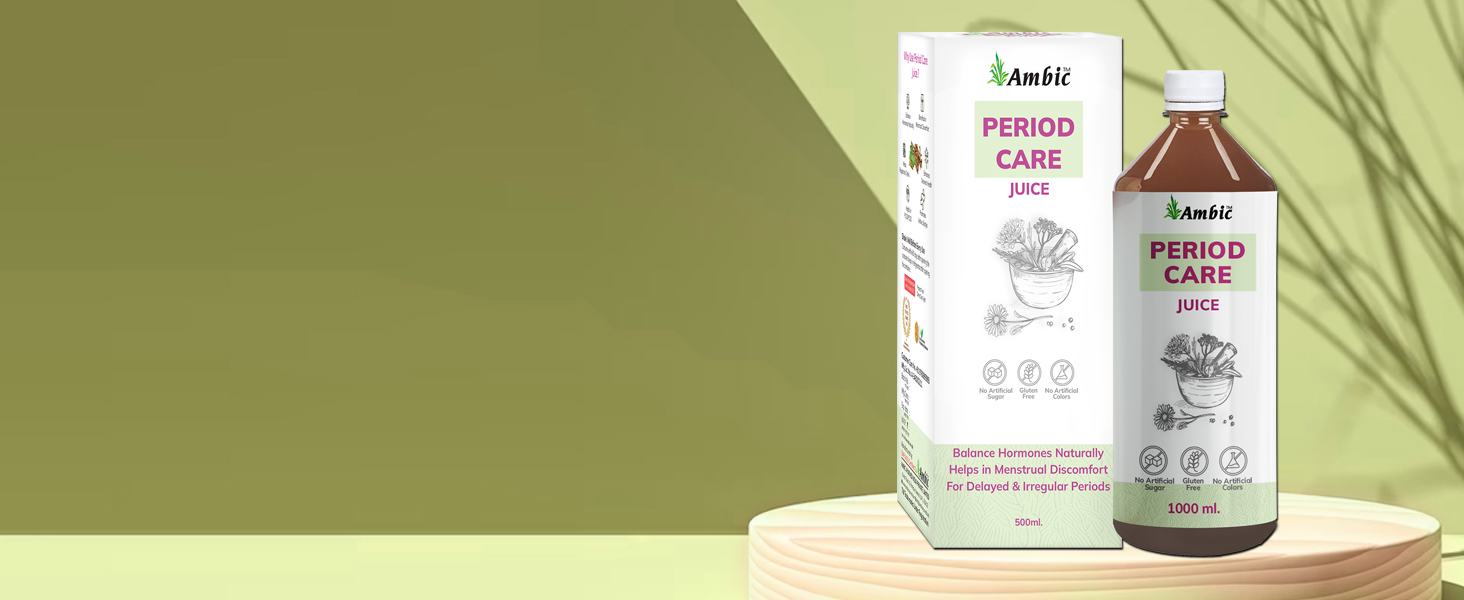 Buy AMBIC PERIOD CARE Juice for Delayed & Irregular Periods I For
