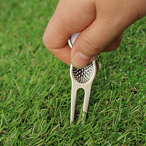 Golf divot repair divot tool divot tool repair fork tool golf divot green putting tool golf tool