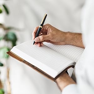 Buffalo Leather Refillable Notebook