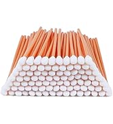 AAwipes Foam Swabs 6.3" (100 pcs, Round Head, Orange) Long Cleanroom Foam Cleaning Swab Sponge St...