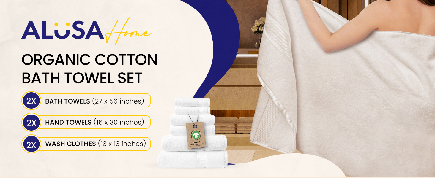 luxury organic towels for bathroom
