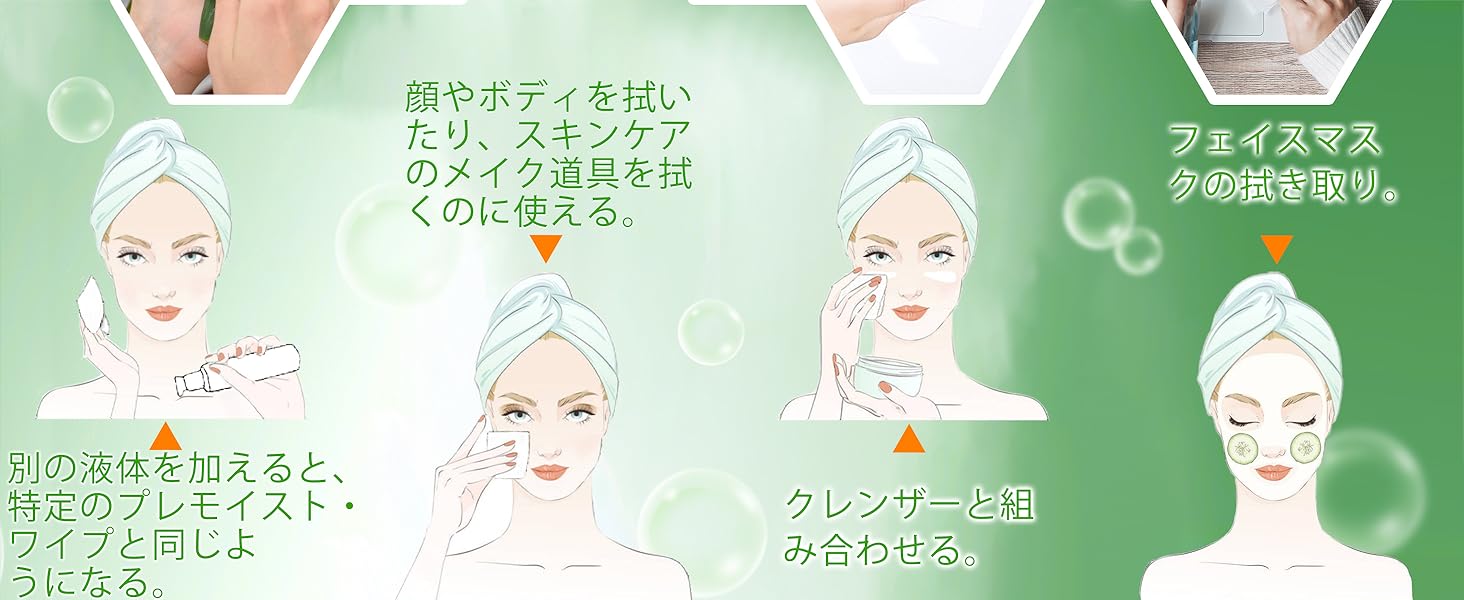 Fancyou 圧縮タオル100枚, ウルトラソフト 使い捨てフェイスタオル 厚手