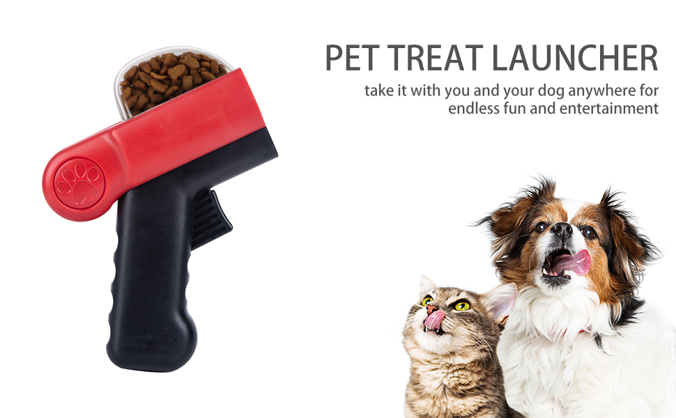 Pet Supplies IFTHFOUR Pet Treat Launcher Handheld Dog Food Catapult