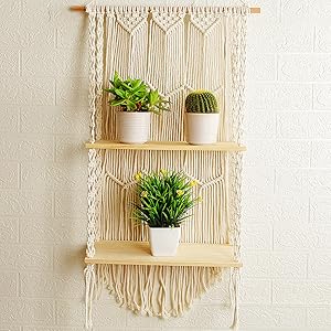 Macrame Wall Hanging Shelf