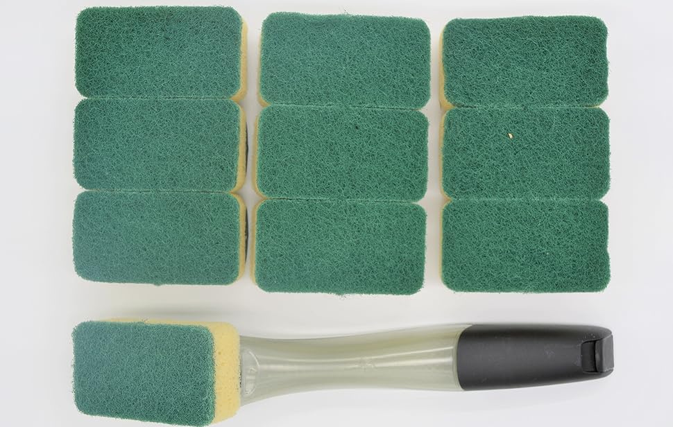 WHITE HILL Refill Replacement Sponge Heads & Advanced Kitchen Scrub