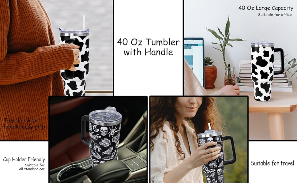 Amazon.com | Fnokuxz Lemon Tumbler 40 Oz, Lemon Gifts for
