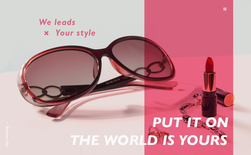 CGID Womens Sunglasses Ladies Polarised Retro Big Frame Designer