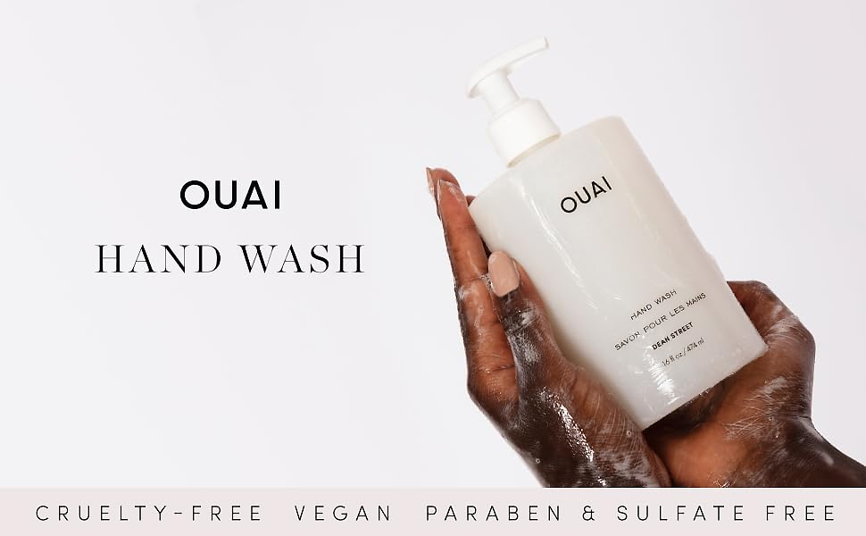 OUAI Hand Wash Moisturizing Hand Soap with Jojoba, Avocado, & Rose