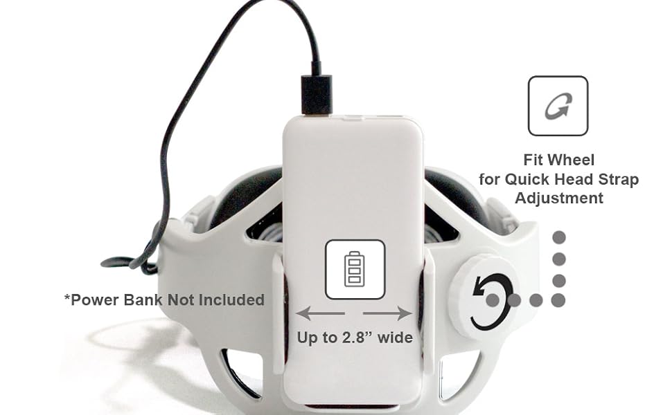 Amazon.com: Immersant Head Strap with Battery Holder for