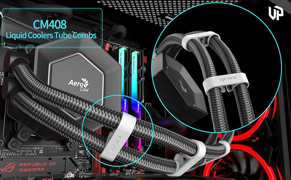 upHere Water Cooler Kit Tube Comb Cable Comb 11mm x 4pcs 13mm x 4pcs