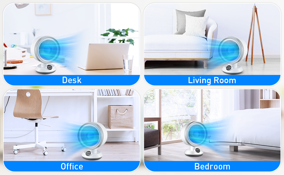 Trustech Space Heater and Fan Combo with Adjustable