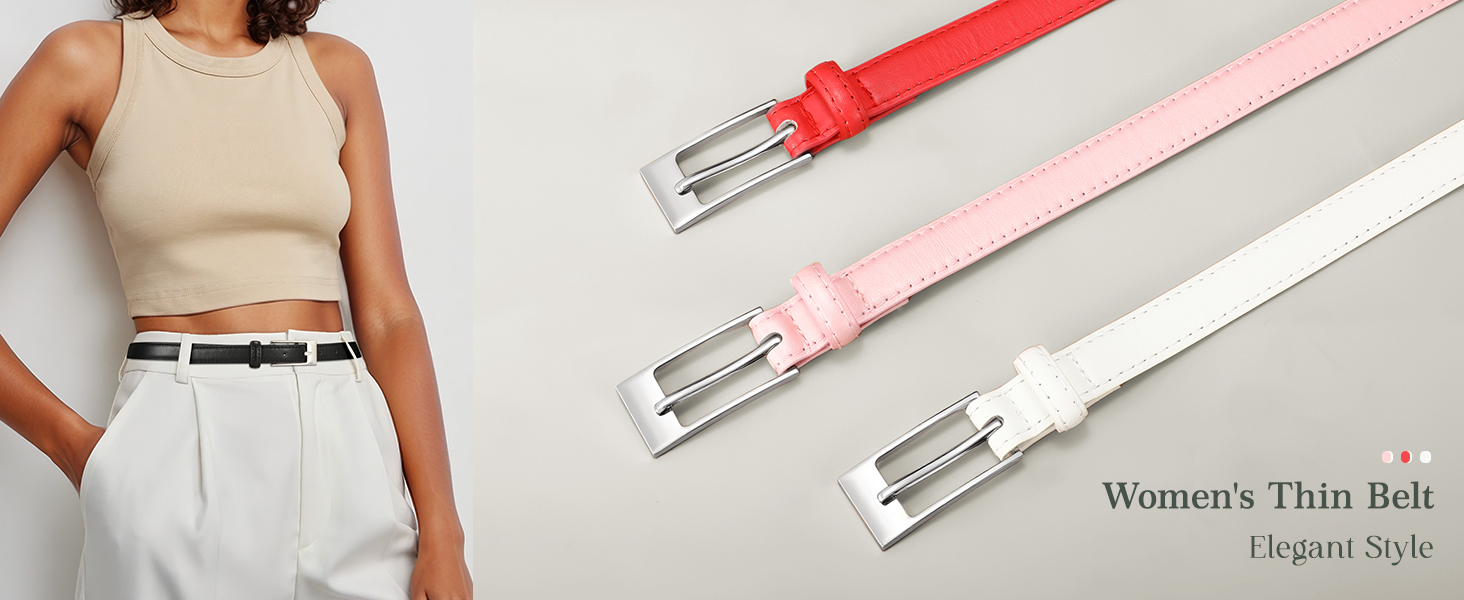 skinny women belt