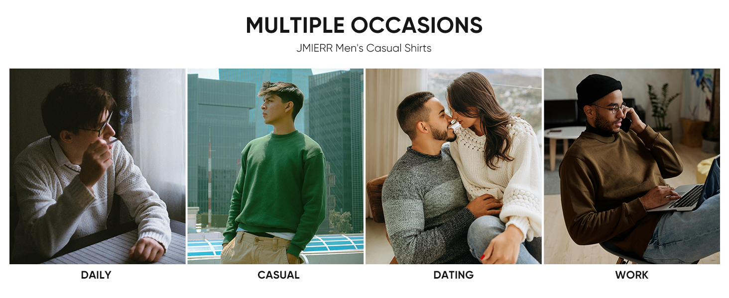 Men's Cable Knit Sweatshirt Casual Long Sleeve