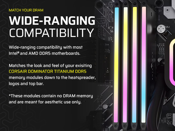 CORSAIR Dominator Titanium DDR5 RGB Light Enhancement Kit