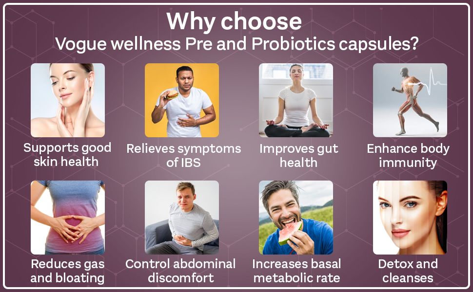 Prebiotic And Probiotic Health Supplement For Men And Women