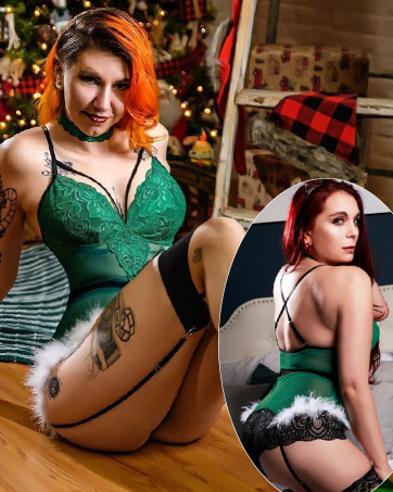 christmas lingerie set