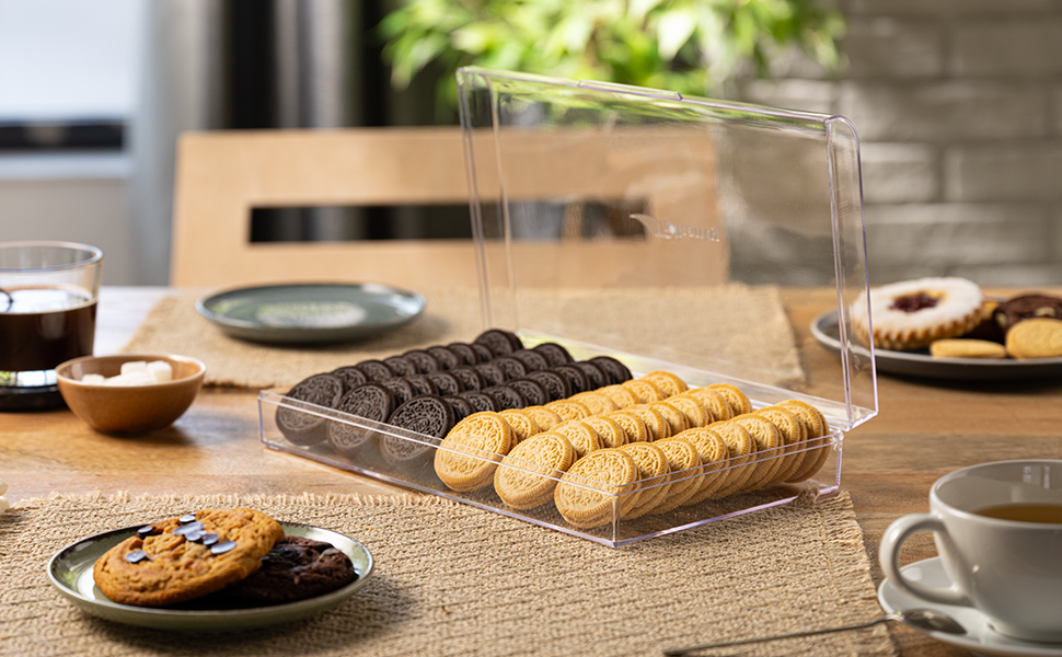 Pikanty Cookie, Cracker & Biscuit Storage Container Made in USA Home & Kitchen