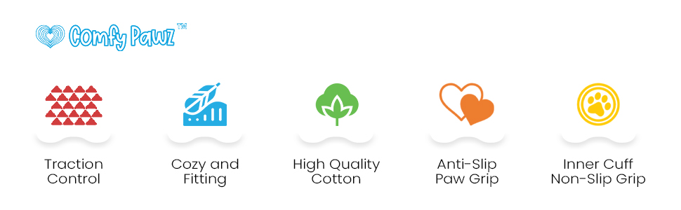 Double Sided Anti-Slip Cotton Dog Socks