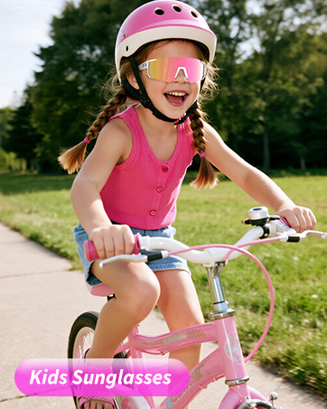 3 Pack Kids Sunglasses Youth Baseball Softball Sunglasses for Girls Boys