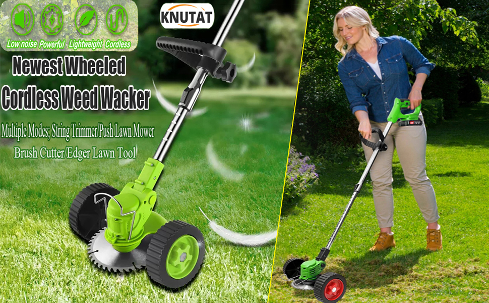 Why choose our with wheels lawn mowers instead of traditional string mowers?