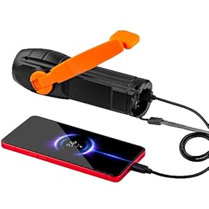 crank radio flashlight cell phone charger