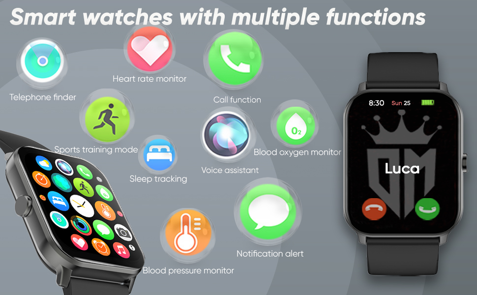 Smartwatch für Herren, Smartwatch, Telefonanrufe