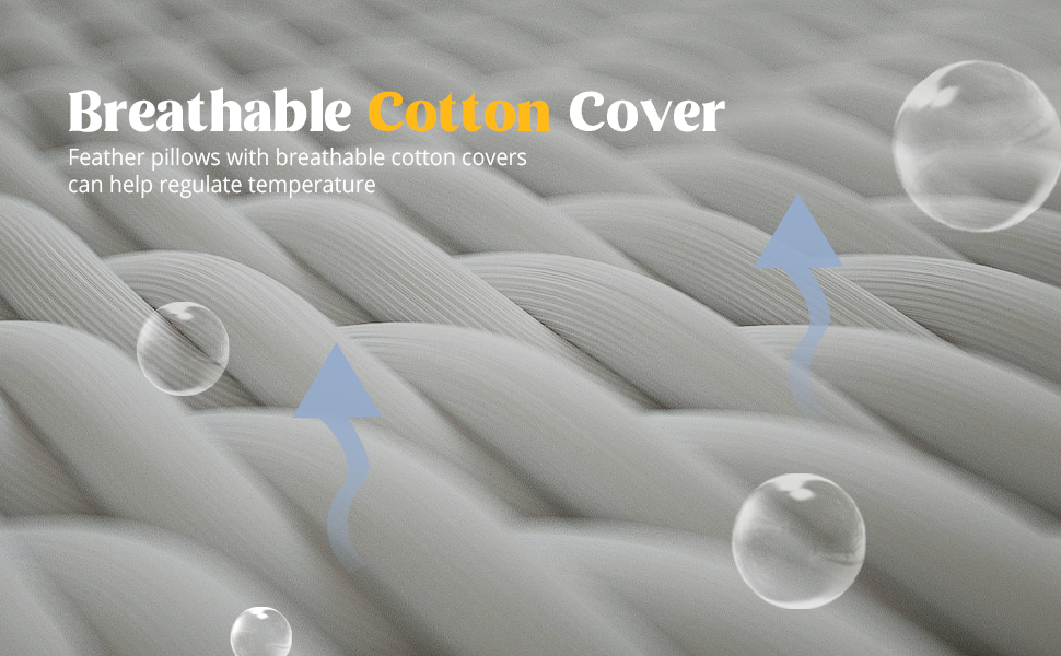 Goose Down Feathers Pillows King Size Bed Sleeping Hotel