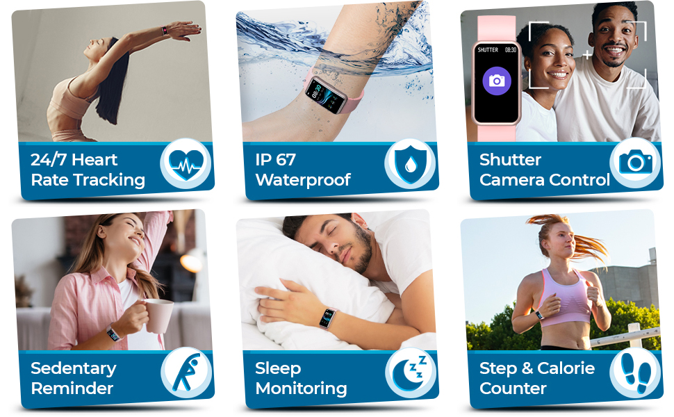 Inspiratek Fitness Tracker Watch Activity & Fitness
