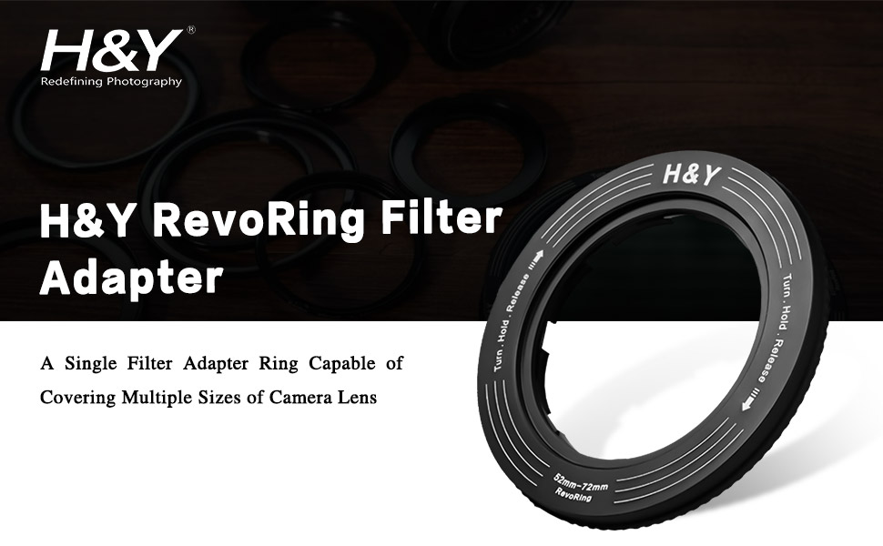 H&Y StepUp Rings Adapter Variable Step Up Ring Lens