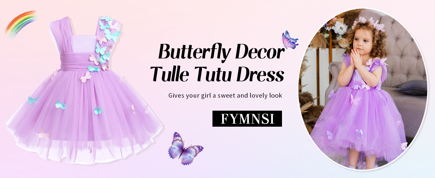 Girl Butterfly Dress