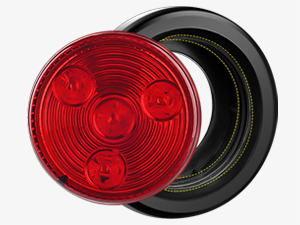 2inch red round side marker light clearance lights