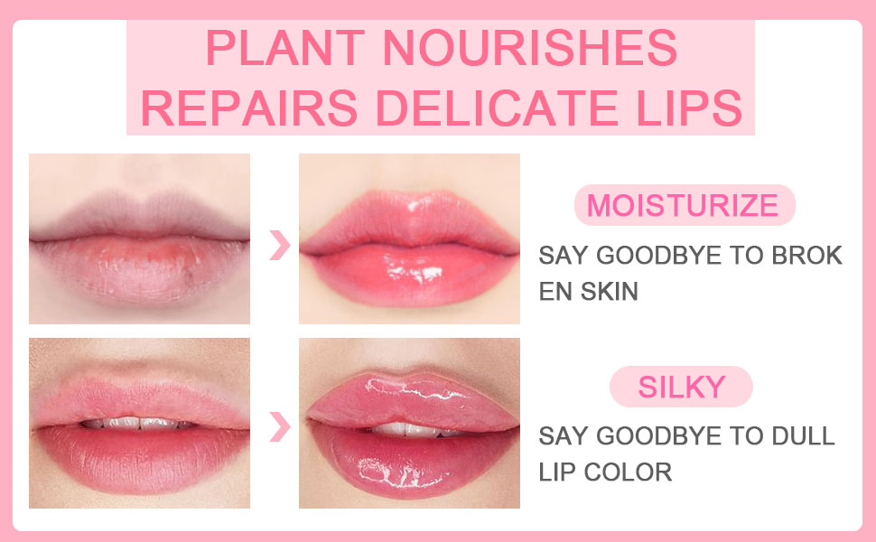 BINGBRUSH 3 Pcs Color Changing Lip Gloss Tinted