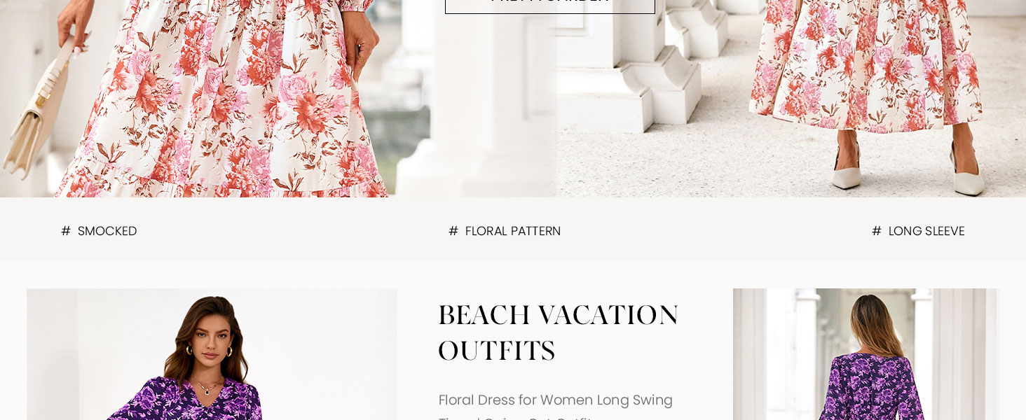 boho dress;vacation outfits for women;floral dress for women