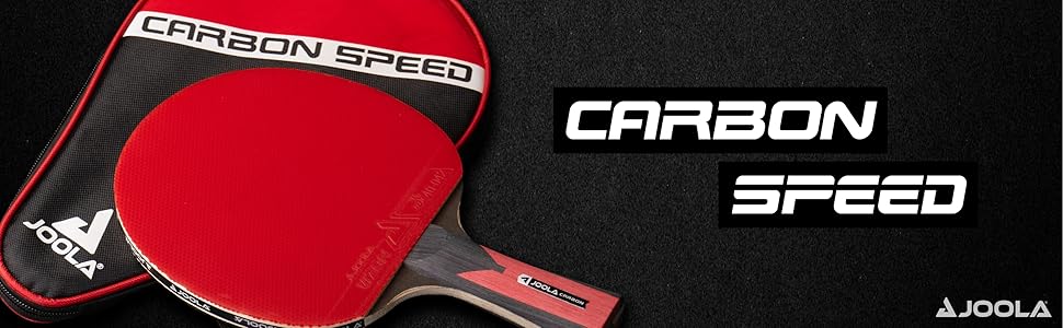 JOOLA Table Tennis Bat Carbon Speed | 1 Racket + 3 Ping Pong Balls ...