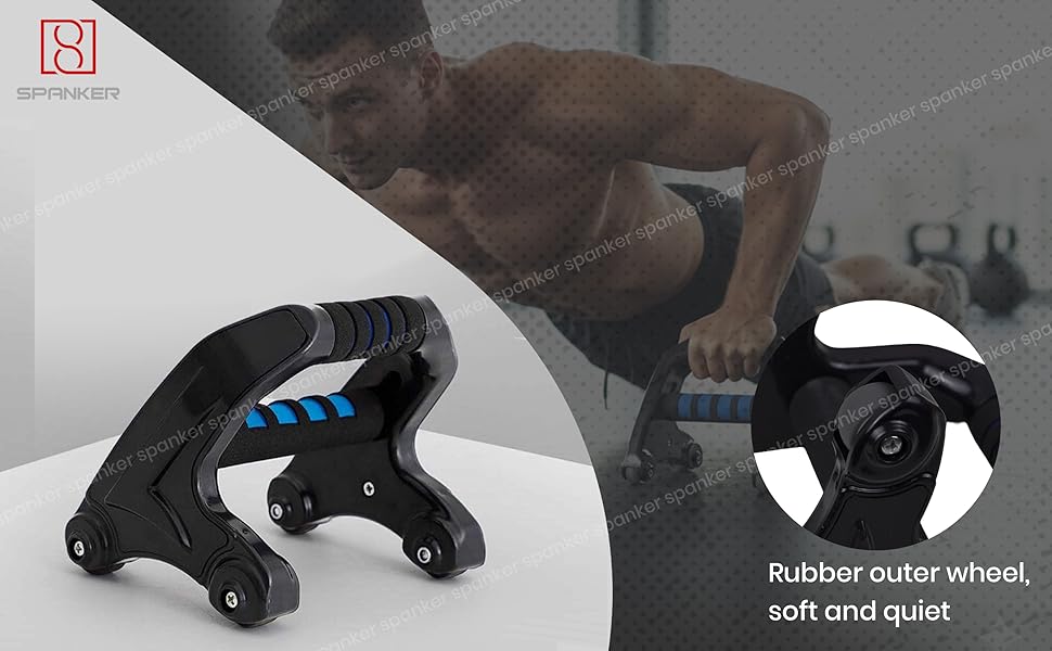 Spanker Push Up Stand ABS Roller Wheel