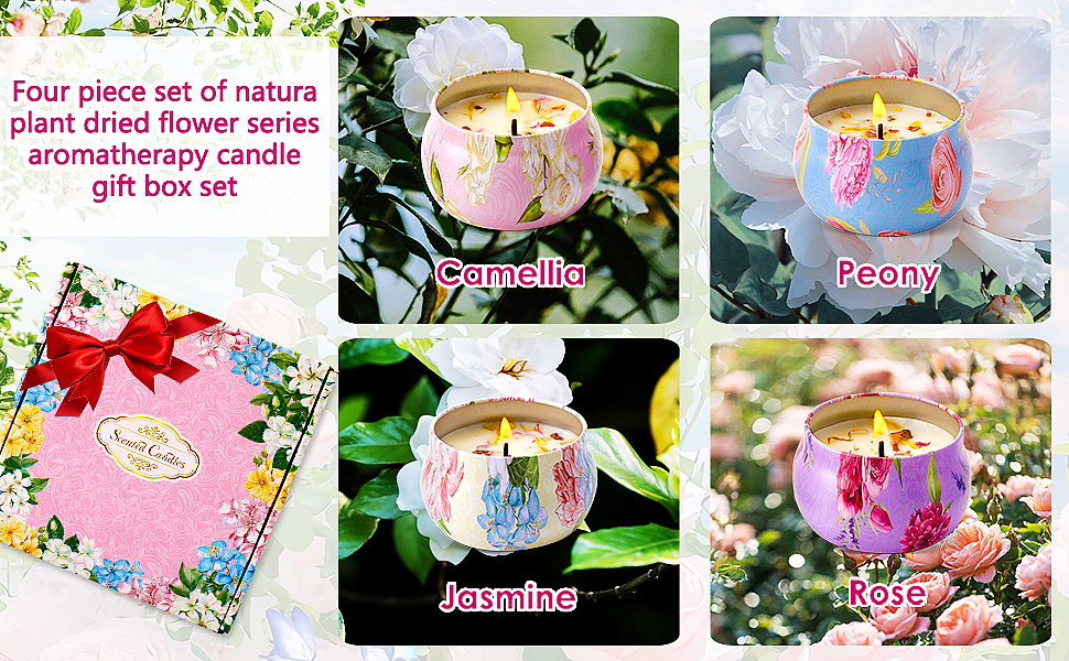 It is made up of 4 different classic scented candles.