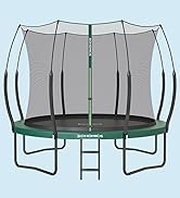 SONGMICS Outdoor-Trampolin, rundes Sicherheitsnetz-Trampolin für Kinder und Erwachsene, mit Leiter und gepolsterten Stan 75199d6e 2b65 4a9d 9d45 9a3b4cd50ca4. CR0,0,830,910 PT0 SX166 V1
