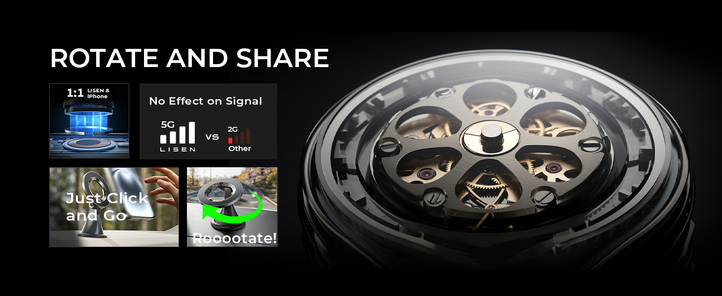 magnetic car phone holder 360