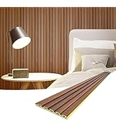 Art3d Slat Wall Panels, WPC Soundproof 3D Wall Paneling for Interior Wall Decor, TV Background, 8...