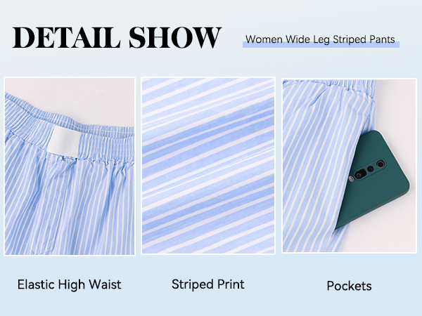 HOCANDY Womens Y2K Striped Lounge Pants Low Rise Elastic