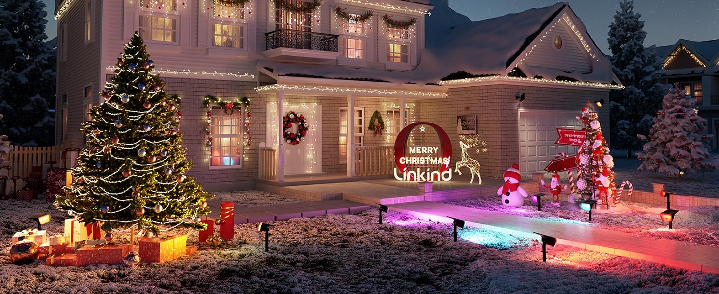 christmas solar lights ourdoor waterproof