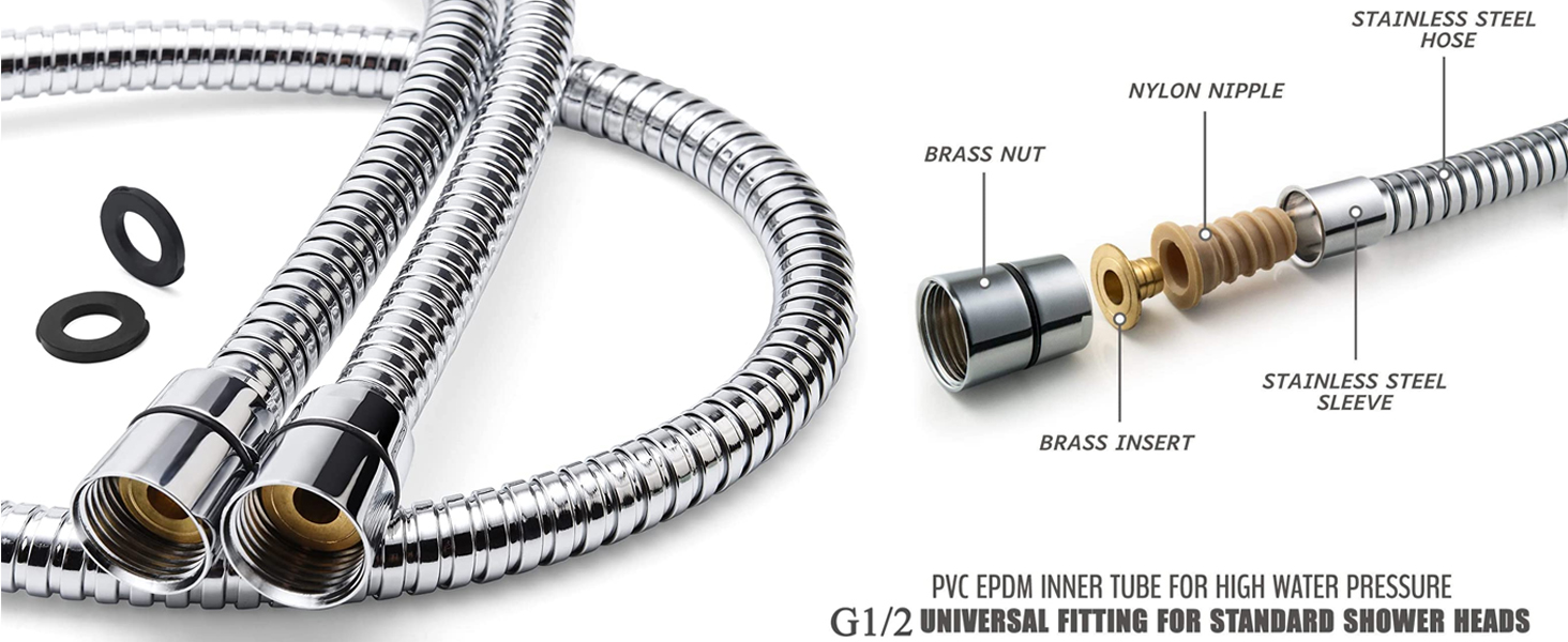 Shower Head Combo,12 Inch High Pressure Rain/Rainfall Shower Head with