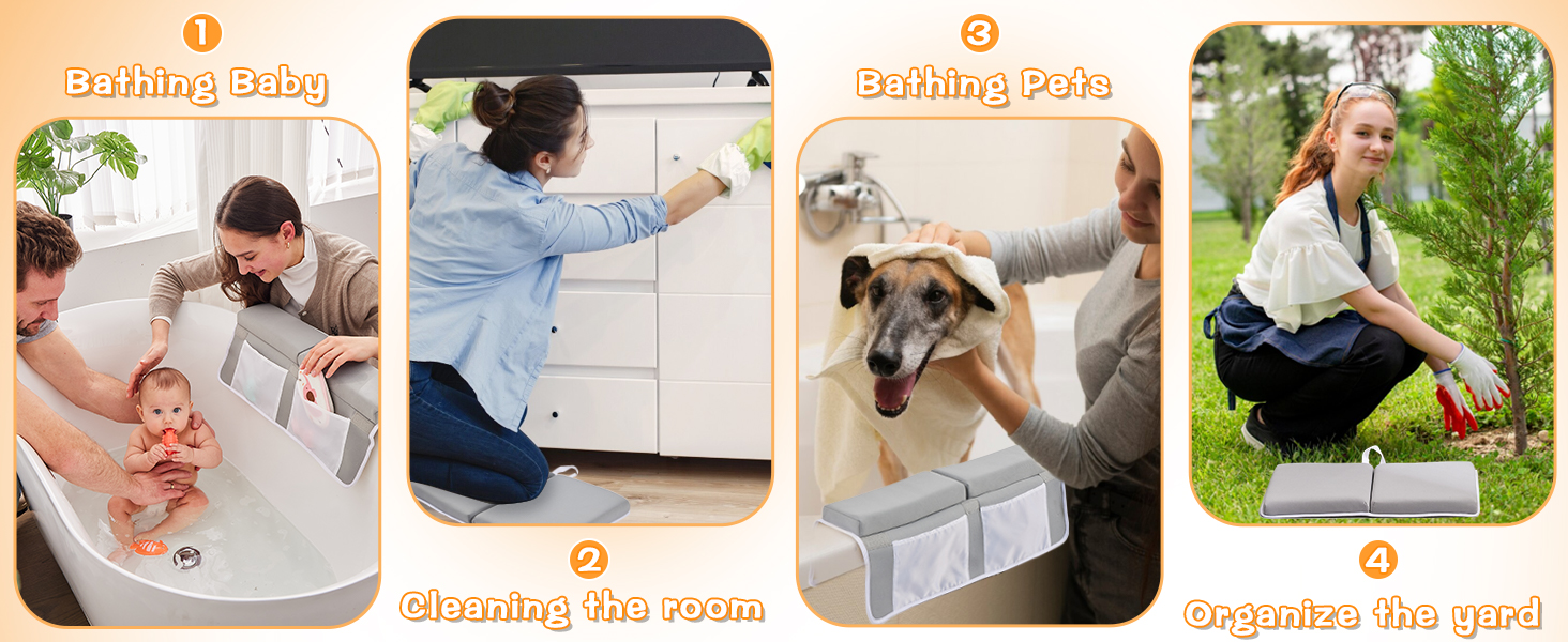 bath kneeler and elbow rest pad set